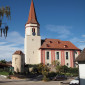 Die St.-Thomas-Kirche nach der Au&szlig;enrenovierung im September 2019