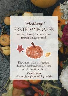 Sammlung Erntedank 