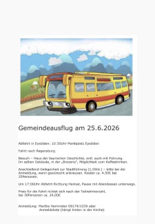 Gemeindeausflug 2026