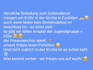 Gottesdienst 